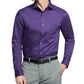 Camisa social masculina Van Heusen Regular Fit Ultraflex Roxa Tamanho 32X33