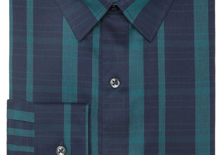 Camisa social listrada extra slim fit masculina Calvin Klein, verde, tamanho 15-15, 12, 34-35