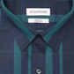 Camisa social listrada extra slim fit masculina Calvin Klein, verde, tamanho 16-16, 12, 36-37
