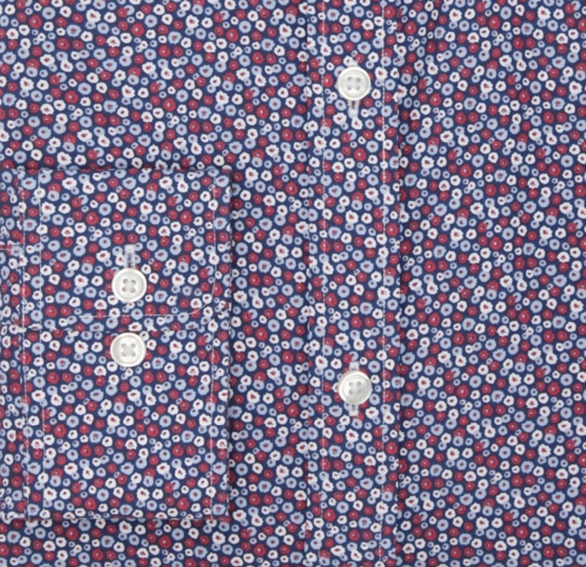 Camisa social masculina Tommy Hilfiger Th Flex Cool Athletic Fit vermelha tamanho 17,5 x 32 x 33