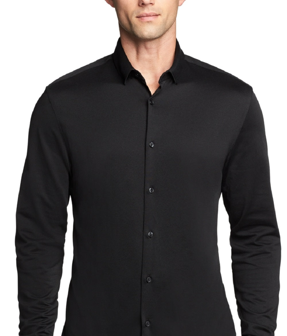 Camisa social Calvin Klein masculina extra slim fit elástica preta tamanho pequeno