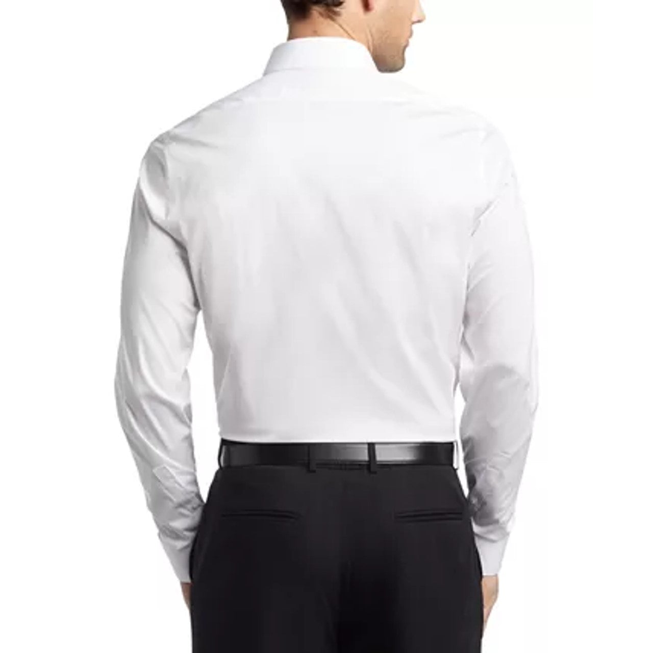 Camisa social masculina Calvin Klein Infinite Color sustentável slim fit, branca, tamanho G