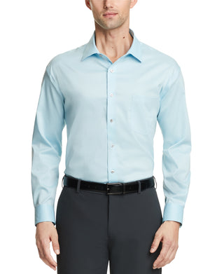 Van Heusen Men's Regular Fit Ultraflex Dress Shirt Blue Size 16.5X32X33