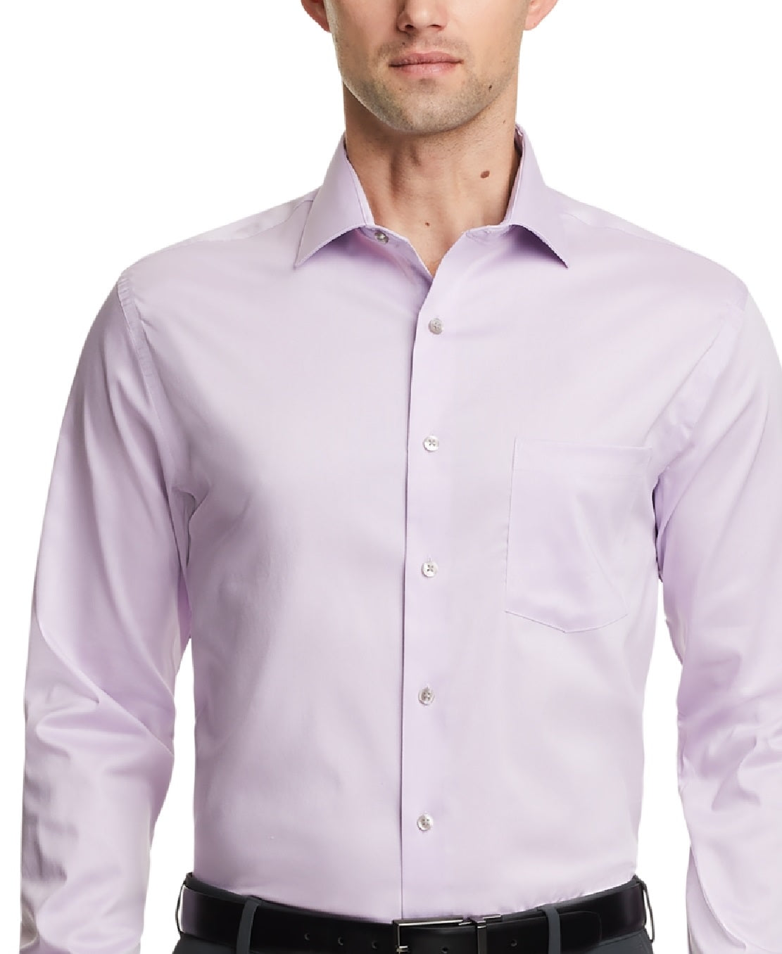 Camisa social masculina Van Heusen Regular Fit Ultraflex Roxa Tamanho 32X33