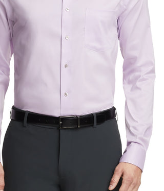 Camisa social masculina Van Heusen Regular Fit Ultraflex Roxa Tamanho 32X33