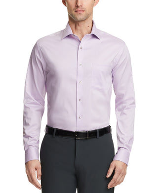 Camisa social masculina Van Heusen Regular Fit Ultraflex Roxa Tamanho 32X33