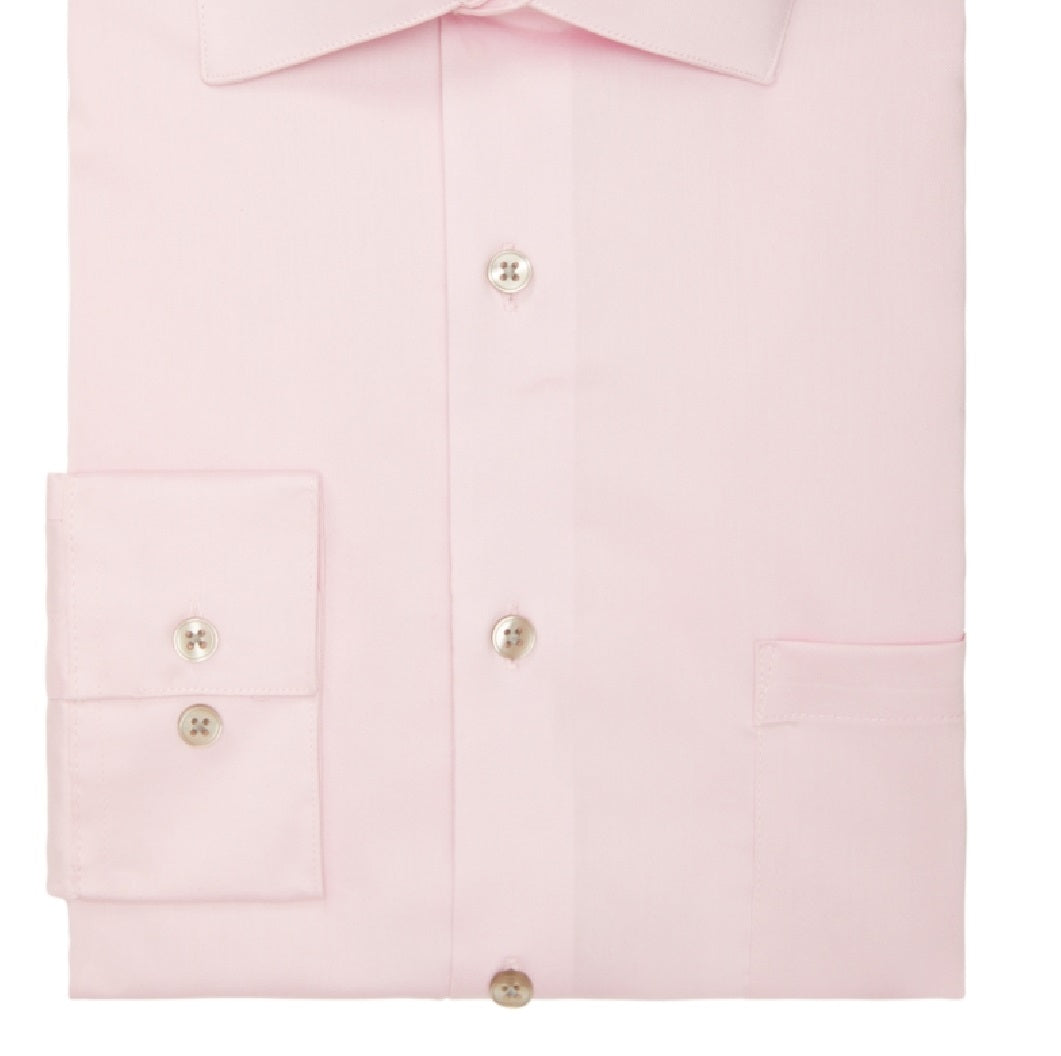 Camisa social masculina Van Heusen Regular Fit Ultraflex rosa tamanho 32X33