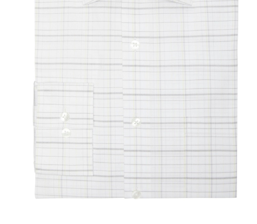 Camisa social masculina Van Heusen Stain Shield Regular Fit, branca, tamanho 16-16,5/32-33 G