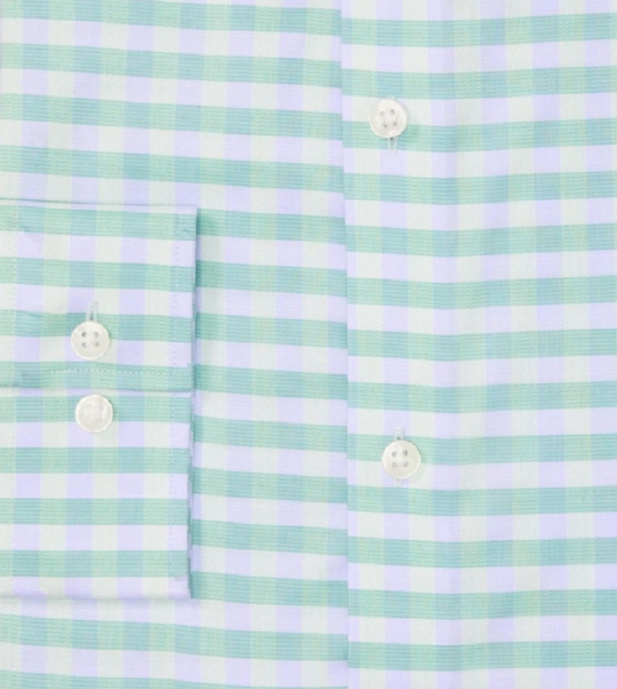 Camisa social masculina Michael Kors Regular Fit Performance Stretch Check, verde, tamanho 17,5 x 36 x 37