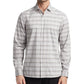 Camisa social masculina Van Heusen Even Temperature Never Tuck Slim Fit, cinza, tamanho 32x33