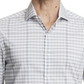 Camisa social masculina Van Heusen Even Temp Never Tuck Slim Fit, branca, tamanho 16x34x35