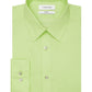 Camisa social masculina Calvin Klein Steel Slim Fit, anti-manchas, com escudo, verde, tamanho 14,5 x 32 x 33