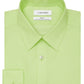 Camisa social masculina Calvin Klein Steel Slim Fit, anti-manchas, com escudo, verde, tamanho 14,5 x 32 x 33