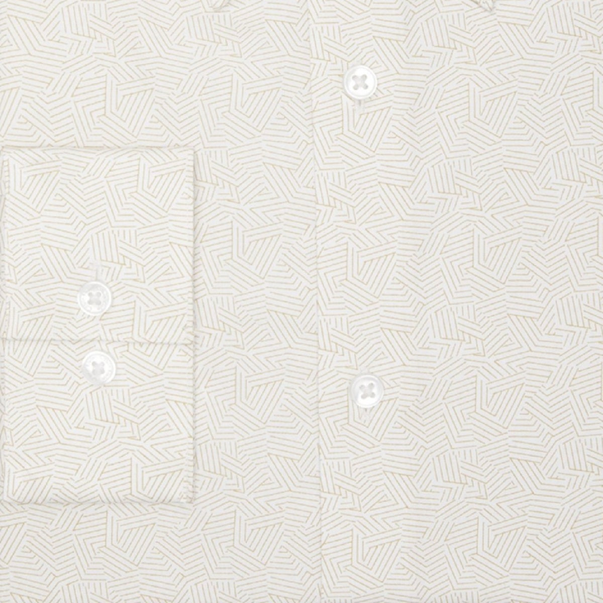 Camisa social Calvin Klein masculina com ajuste slim e stretch, bege, tamanho 14,5 x 32 x 33