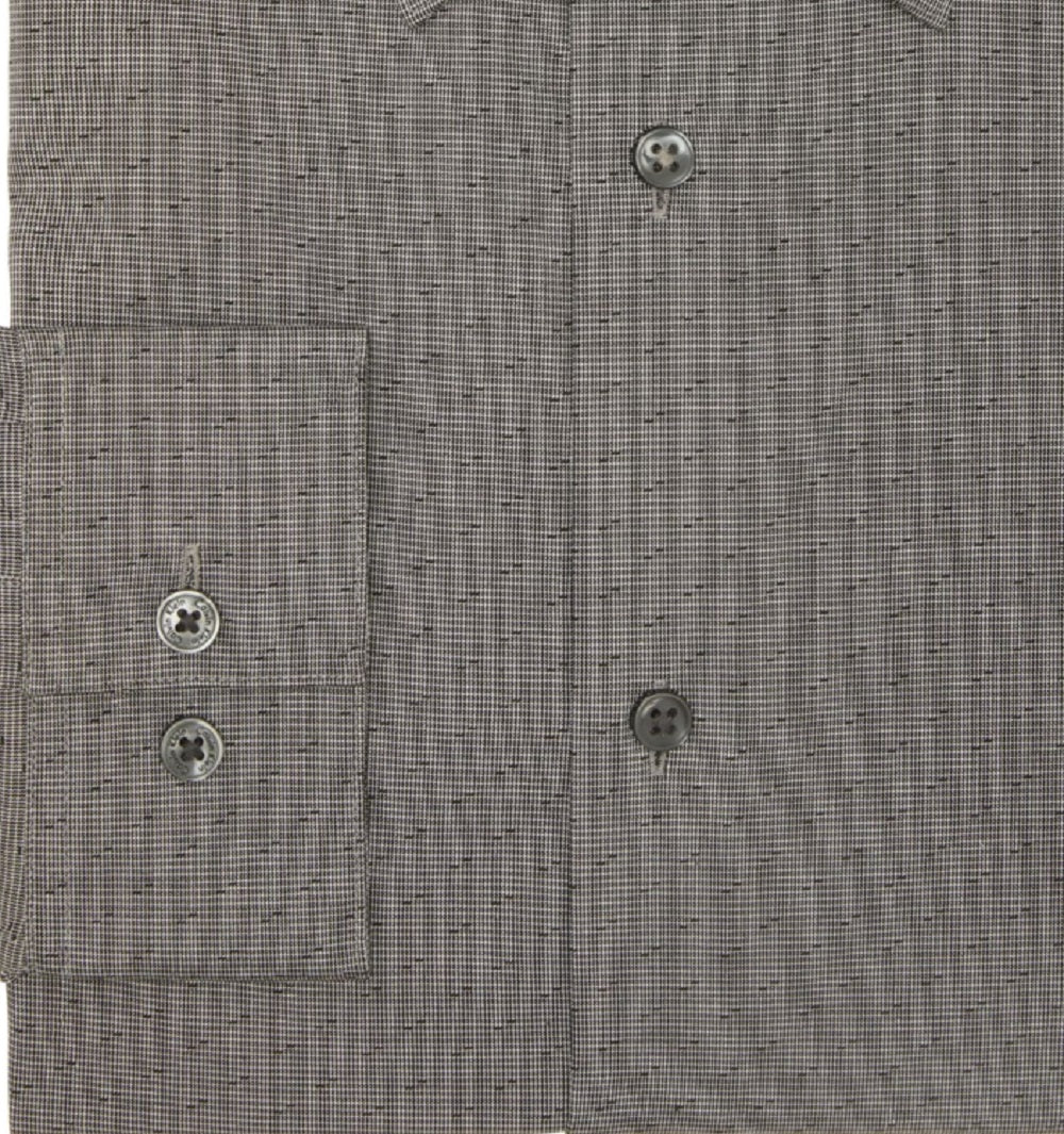 Camisa social masculina Calvin Klein Slim Fit Stretch preta tamanho 16,5 x 32 x 33