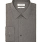 Camisa social masculina Calvin Klein Slim Fit Stretch preta tamanho 16,5 x 32 x 33