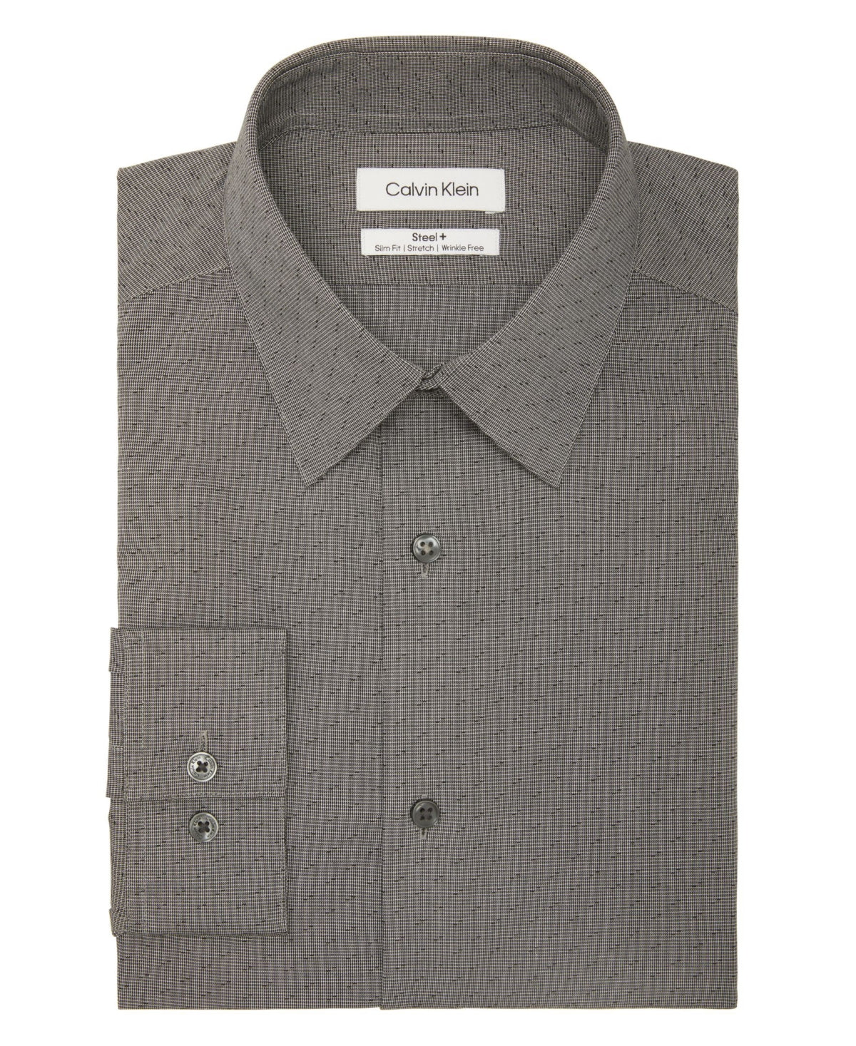 Camisa social masculina Calvin Klein Slim Fit Stretch preta tamanho 16,5 x 32 x 33