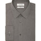 Camisa social Calvin Klein masculina com ajuste slim e stretch, preta, tamanho 15,5 x 34-35