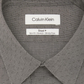 Camisa social Calvin Klein masculina com ajuste slim e stretch, preta, tamanho 15,5 x 34-35