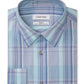 Camisa social masculina Calvin Klein Steel and Regular Fit Stretch Azul Tamanho 17X32X33