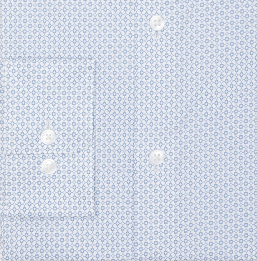 Camisa social Calvin Klein masculina regular fit elástica azul tamanho 15,5 x 34 x 35