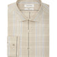 Camisa social masculina Calvin Klein Steel e Slim Fit Stretch, bege, tamanho 16 - 32/33 G