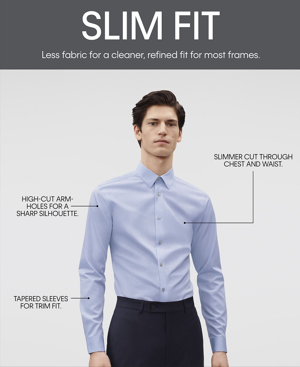 Camisa social masculina Calvin Klein Steel and Slim Fit Stretch marrom tamanho 17,5 x 32 x 33