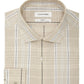 Camisa social Calvin Klein masculina com ajuste slim e stretch, tamanho marrom, 15x34x35