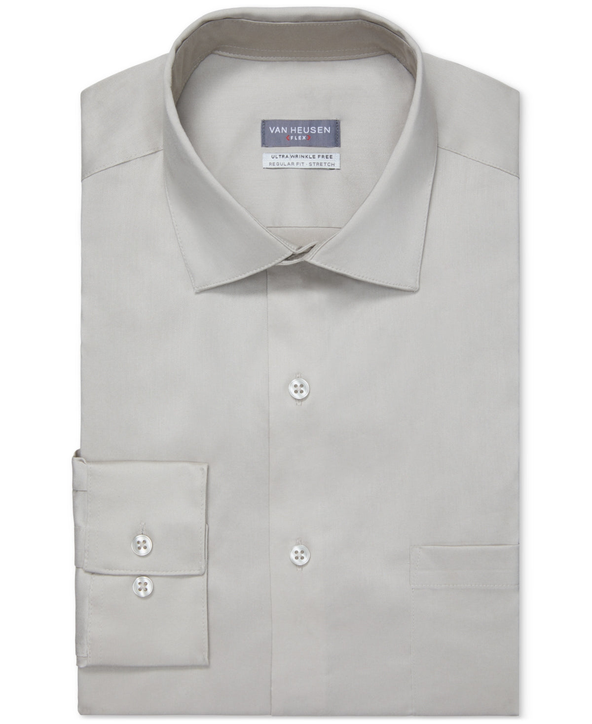 Camisa social masculina Van Heusen Regular Fit Ultraflex marrom tamanho 16X34X35