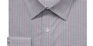 Camisa social Calvin Klein masculina slim fit elástica sem rugas, cinza, tamanho 15x34x35
