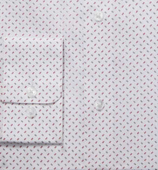 Camisa social masculina Calvin Klein Regular Fit Stretch Antirrugas Vermelha Tamanho 17,5X32X33