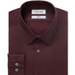 Camisa social Calvin Klein Slim Fit Masculina Anti-Manchas Escudo Sólida Vermelha Tamanho 17-32/33 G