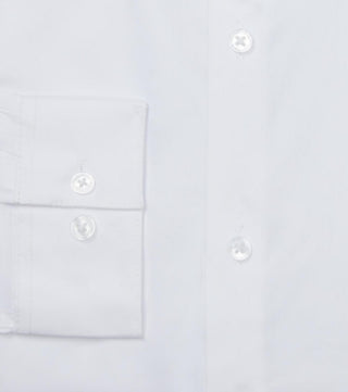 Camisa social masculina Calvin Klein Slim Fit Stretch resistente a rugas, branca, tamanho 16x34x35