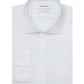 Camisa social masculina Calvin Klein Slim Fit Stretch resistente a rugas, branca, tamanho 16x34x35