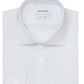 Camisa social masculina Calvin Klein Slim Fit Stretch resistente a rugas, branca, tamanho 17 x 36 x 37