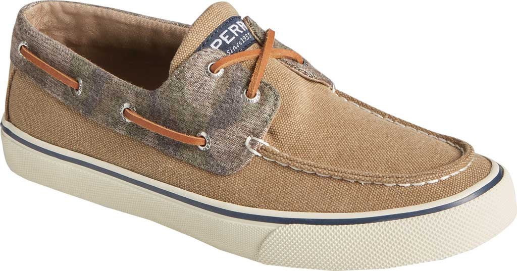 Sapato náutico Sperry Bahama II Camuflado em camuflagem cáqui tamanho 10