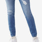 Calça jeans feminina True Religion Jennie High Rise Curvy Skinny Azul Tamanho 32