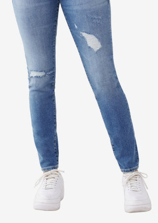 True Religion Women's Jennie High Rise Curvy Skinny Jeans Blue Size 32