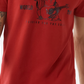 Camiseta masculina True Religion Core Buddha Cotton Graphic, vermelha, tamanho pequeno