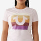 Camiseta feminina True Religion Slim Crew manga curta roxa tamanho pequeno
