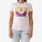 Camiseta feminina True Religion Slim Crew manga curta roxa tamanho pequeno