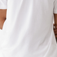 Camiseta masculina com estampa de pincel True Religion, branca, tamanho grande
