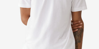 Camiseta masculina com estampa de pincel True Religion, branca, tamanho grande