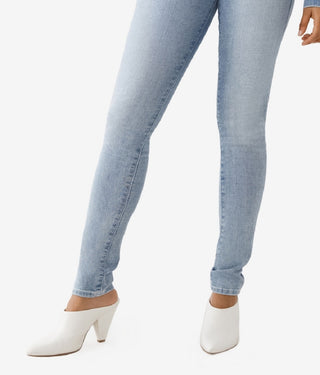 Calça jeans skinny feminina True Religion Stella Mid Rise azul