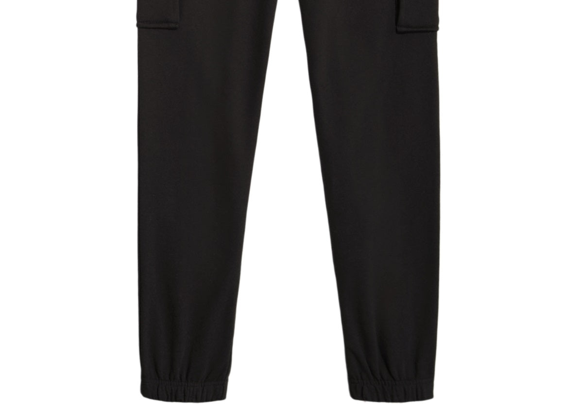 Calça de moletom cargo Nautica Big Boy's Fleece preta, tamanho grande