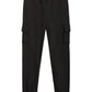 Calça de moletom cargo Nautica Big Boy's Fleece preta, tamanho grande