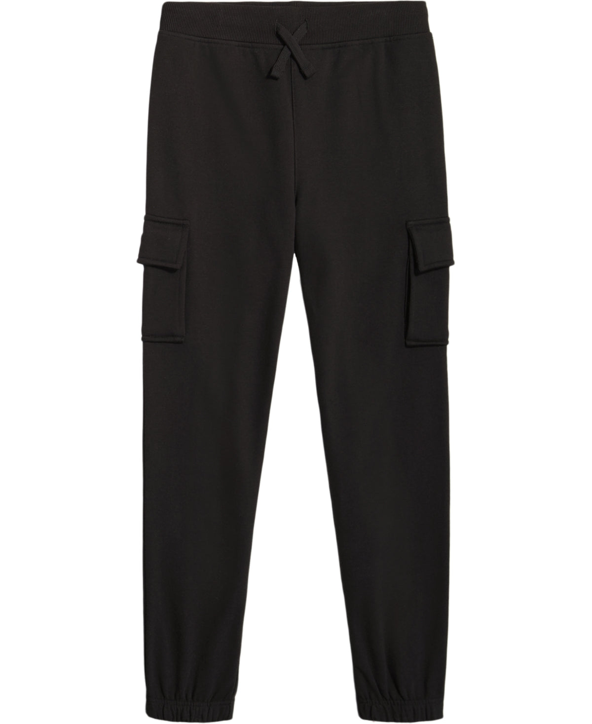 Calça de moletom cargo Nautica Big Boy's Fleece preta, tamanho grande