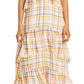 Cinq a Sept Vestido de verão feminino com decote em V, branco