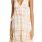 Cinq a Sept Vestido de verão feminino com decote em V, branco