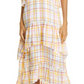 Cinq a Sept Vestido de verão feminino com decote em V, branco